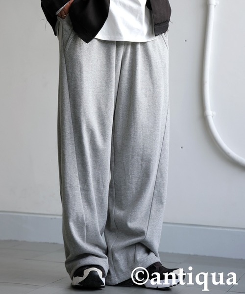 antiqua(アンティカ)の「裏毛スウェットパンツ(スウェットパンツ・レディース・ブラック/杢グレー・MEDIUM/LARGE)」の18枚目の写真