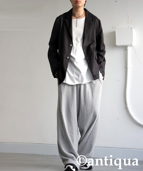 antiqua(アンティカ)の「裏毛スウェットパンツ(スウェットパンツ・レディース・ブラック/杢グレー・MEDIUM/LARGE)」の19枚目の写真