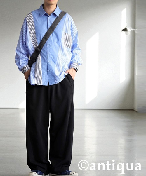 antiqua(アンティカ)の「裏毛スウェットパンツ(スウェットパンツ・レディース・ブラック/杢グレー・MEDIUM/LARGE)」の8枚目の写真