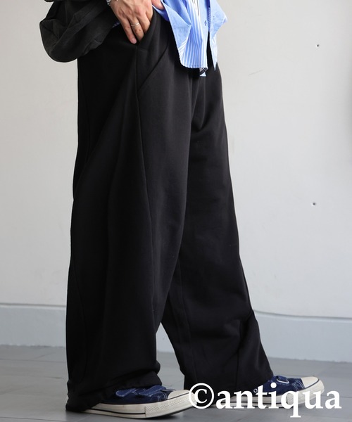 antiqua(アンティカ)の「裏毛スウェットパンツ(スウェットパンツ・レディース・ブラック/杢グレー・MEDIUM/LARGE)」の9枚目の写真