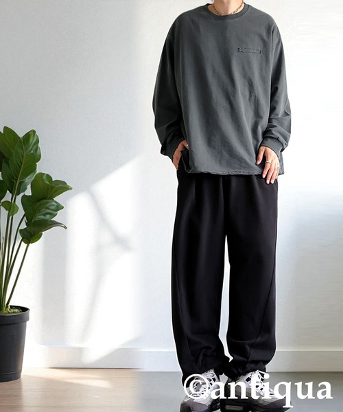 antiqua(アンティカ)の「裏毛スウェットパンツ(スウェットパンツ・レディース・ブラック/杢グレー・MEDIUM/LARGE)」の10枚目の写真