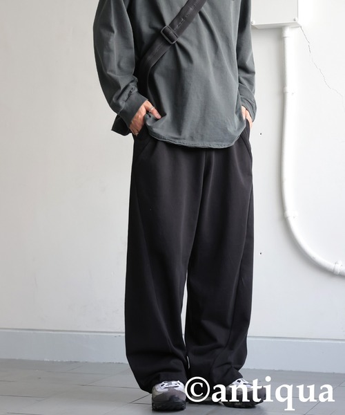 antiqua(アンティカ)の「裏毛スウェットパンツ(スウェットパンツ・レディース・ブラック/杢グレー・MEDIUM/LARGE)」の11枚目の写真
