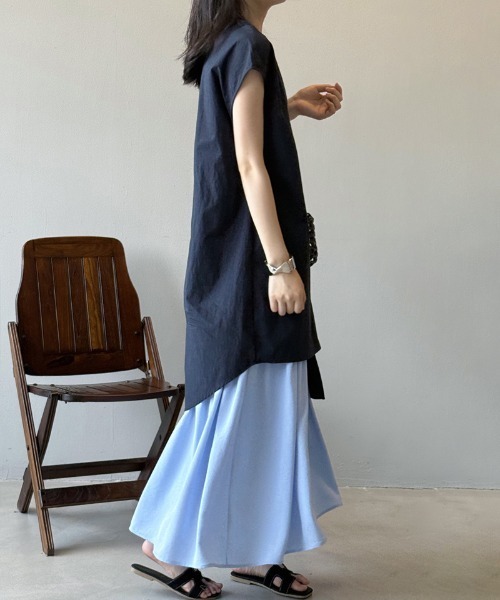 NOZOMI ISHIGURO 変形 アシンメトリー チュニック ワンピース NOZOMI ISHIGURO 変形 アシンメトリー チュニック ワンピース