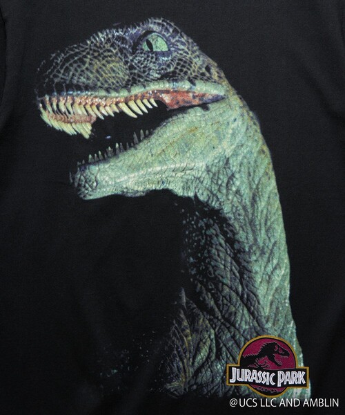 FREAK'S STORE(フリークスストア)の「FREAK'S MOVIE/フリークスムービー JURASSIC PARK RAPTOR(Tシャツ/カットソー・メンズ・ブラック・MEDIUM/LARGE/X-LARGE)」の8枚目の写真