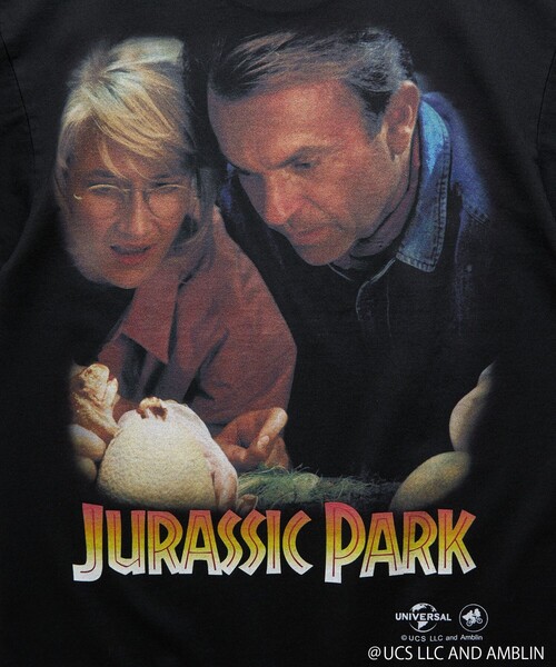 FREAK'S STORE(フリークスストア)の「FREAK'S MOVIE/フリークスムービー JURASSIC PARK RAPTOR(Tシャツ/カットソー・メンズ・ブラック・MEDIUM/LARGE/X-LARGE)」の6枚目の写真