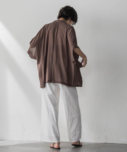 MAYSON GREY（メイソングレイ）の「ペイズリー総刺繍綿ボイルストレートパンツ≪手洗い可能≫（その他パンツ・レディース・ブラック・M）」の16枚目の写真