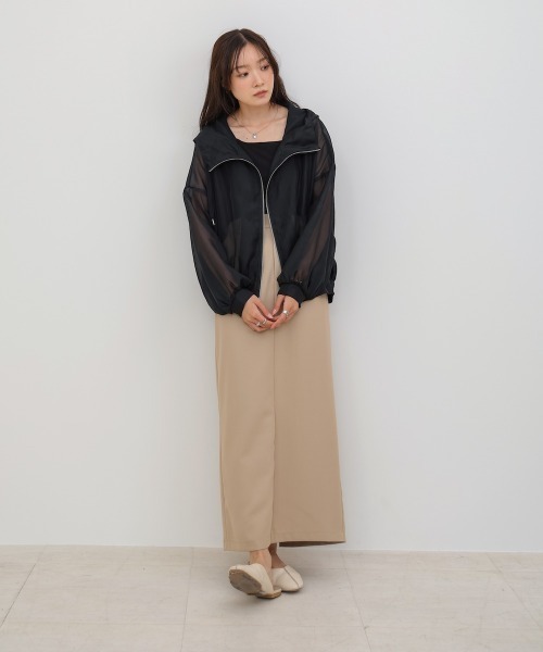 CLOCHE フード付きベージュ　ジッパーパーカー M 楽天市場】フード付き ベスト レディース ジップパーカー