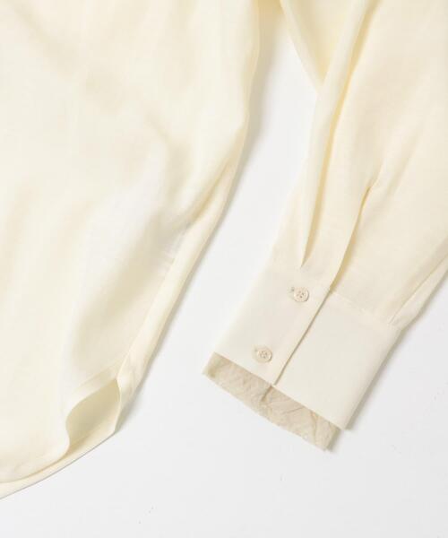 KBF（ケイビーエフ）の「レイヤードライクロングシャツ（シャツ/ブラウス・レディース・アイボリー/ライトグレー・ONE）」の10枚目の写真