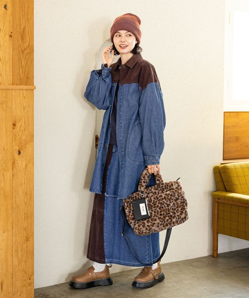 セール】リメイク風コンビシャツワンピース（ワンピース）｜niko and