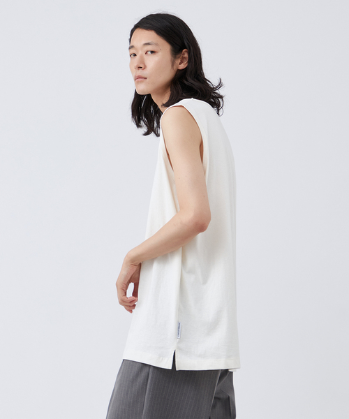 B.C STOCK(ベーセーストック)の「《追加》【ANTS & ELEPHANTS】ヴィンテージ加工 レイヤードタンクトップ(タンクトップ・メンズ・ホワイト/ブラック・LARGE/MEDIUM)」の9枚目の写真