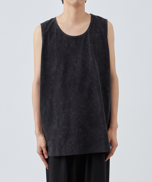 B.C STOCK(ベーセーストック)の「《追加》【ANTS & ELEPHANTS】ヴィンテージ加工 レイヤードタンクトップ(タンクトップ・メンズ・ホワイト/ブラック・LARGE/MEDIUM)」の11枚目の写真