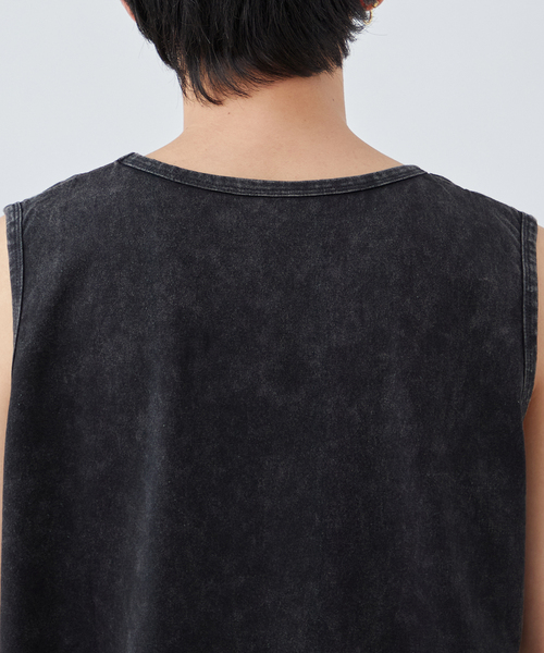 B.C STOCK(ベーセーストック)の「《追加》【ANTS & ELEPHANTS】ヴィンテージ加工 レイヤードタンクトップ(タンクトップ・メンズ・ホワイト/ブラック・LARGE/MEDIUM)」の14枚目の写真