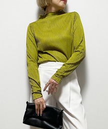 Fizz（フィズ）の「ウェーブジャガード　ボトルネックロンT（Tシャツ/カットソー）」