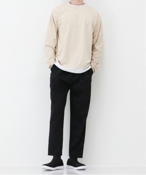 ARCHIVER(アーカイバ)の「【Bl】レイヤードデザイン ロングスリーブTシャツ(Tシャツ/カットソー・レディース・カーキ/ブルー/ブラウン/ベージュ/ブラック/グレー系/ホワイト・X-LARGE/LARGE/MEDIUM)」の5枚目の写真