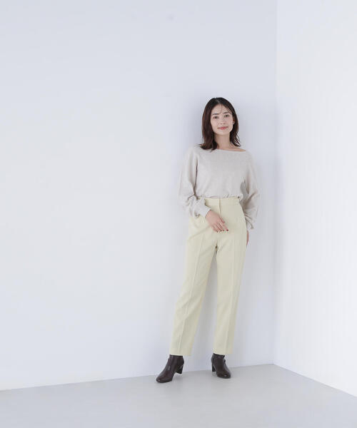 ccナチュラル ◇FOX混ジェントリーシリーズ ボートネックニット（ニット