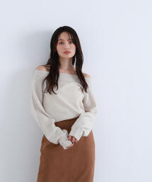 NATURAL BEAUTY BASIC（ナチュラルビューティーベーシック）の「◇FOX混ジェントリーシリーズ ボートネックニット（ニット/セーター・レディース）」