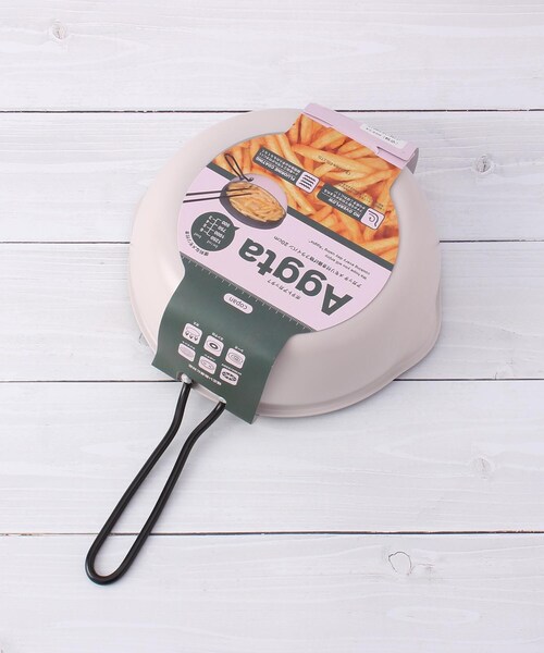 one'sterrace（ワンズテラス）の「Aggta メモリ付揚げ物フライパン 20cm（鍋/フライパン・レディース・ブラック系8・99）」の4枚目の写真