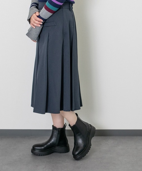 Bussola（ブソラ）の「【bussola】撥水ボリュームソールサイドゴアブーツ(955501)（ブーツ・レディース・ブラック・35/36/37/38/39）」の5枚目の写真