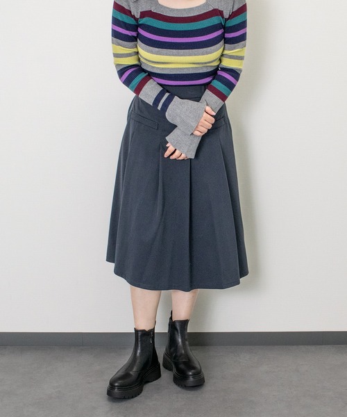 Bussola（ブソラ）の「【bussola】撥水ボリュームソールサイドゴアブーツ(955501)（ブーツ・レディース・ブラック・35/36/37/38/39）」の6枚目の写真