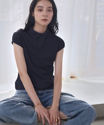 フレンチスリーブ」に該当するニット/セーター（ブルー・ネイビー/青色