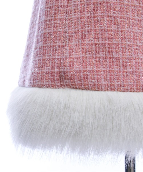 clear（クリア）の「ファーツイードミニキャミワンピース[大人 フェミニン 上品]（ワンピース・レディース・ピンク/アイボリー/ブラック・F）」の15枚目の写真