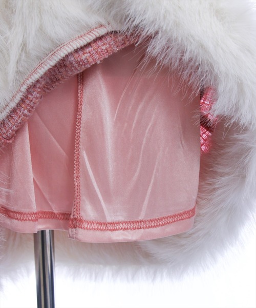 clear（クリア）の「ファーツイードミニキャミワンピース[大人 フェミニン 上品]（ワンピース・レディース・ピンク/アイボリー/ブラック・F）」の16枚目の写真