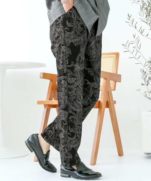 LUXSTYLE(ラグスタイル)の「ペイズリー柄テーパードデニムパンツ(デニムパンツ・メンズ・ブルー/ブラック・M/L)」の7枚目の写真