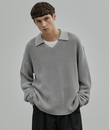 UNITED TOKYO | ギマメッシュ スキッパーポロ(ニット/セーター)