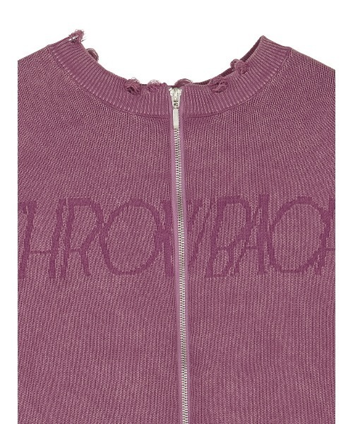 セール】DAMAGE LOGO SHORT KNIT TOP（ニット/セーター）｜Ameri