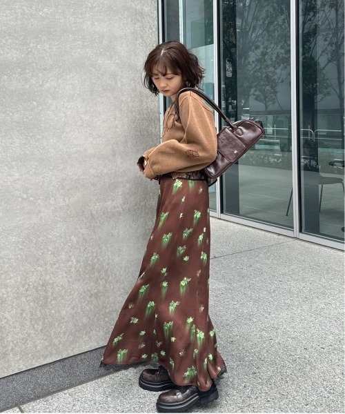 セール】DAMAGE LOGO SHORT KNIT TOP（ニット/セーター）｜Ameri