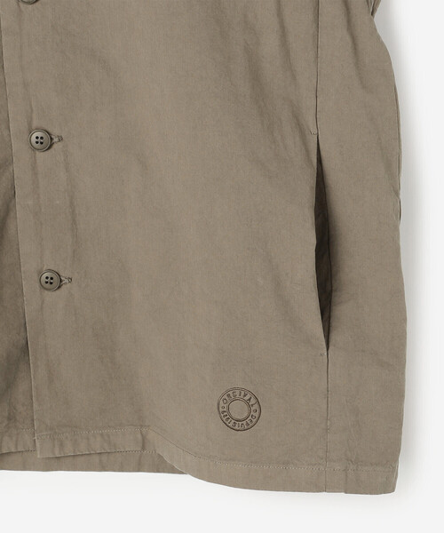 ORCIVAL（オーシバル）の「ORCIVAL | コットンツイル ノーカラーシャツブルゾン WOMEN（シャツ/ブラウス・レディース・モカ/イエロー/ライトグレー・1）」の9枚目の写真