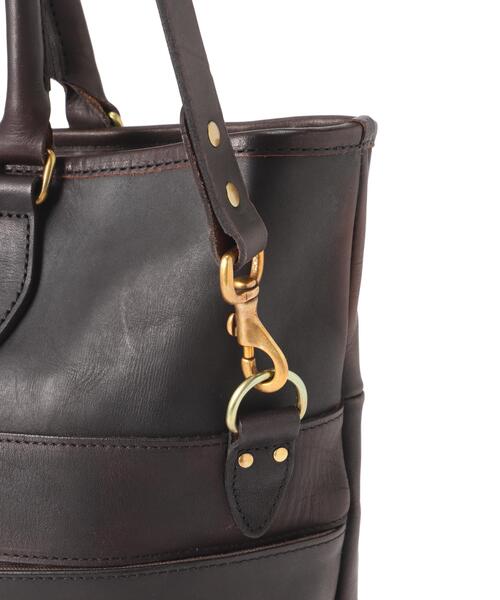 schott（ショット）の「VASCO/ヴァスコ/LEATHER NELSON 2WAY BAG/レザー ネルソン 2ウェイ バッグ（トートバッグ・メンズ・ブラック・F）」の15枚目の写真