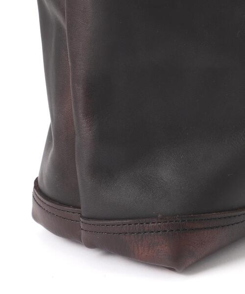 schott（ショット）の「VASCO/ヴァスコ/LEATHER NELSON 2WAY BAG/レザー ネルソン 2ウェイ バッグ（トートバッグ・メンズ・ブラック・F）」の12枚目の写真