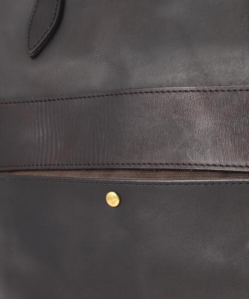 schott（ショット）の「VASCO/ヴァスコ/LEATHER NELSON 2WAY BAG/レザー ネルソン 2ウェイ バッグ（トートバッグ・メンズ・ブラック・F）」の11枚目の写真
