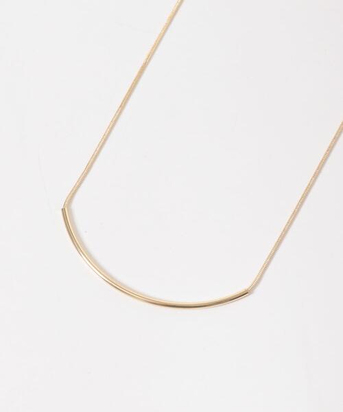 URBAN RESEARCH DOORS（アーバンリサーチドアーズ）の「カーブスライドネックレス（ネックレス・レディース・ゴールド/シルバー・ONE）」の4枚目の写真