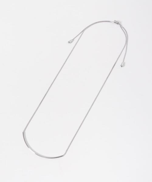 URBAN RESEARCH DOORS（アーバンリサーチドアーズ）の「カーブスライドネックレス（ネックレス・レディース・ゴールド/シルバー・ONE）」の7枚目の写真
