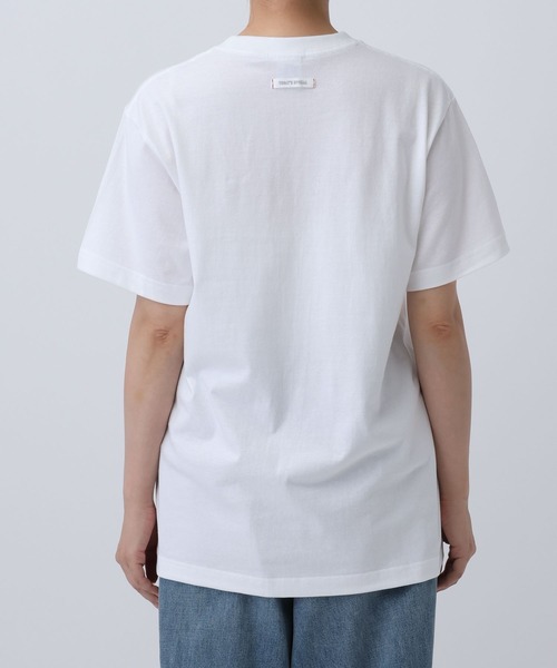 TODAY'S SPECIAL（トゥデイズスペシャル）の「【TODAY’S SPECIAL】STAFF TEE /606944（Tシャツ/カットソー・レディース・ホワイト/クリアレッド・MEDIUM/LARGE）」の16枚目の写真