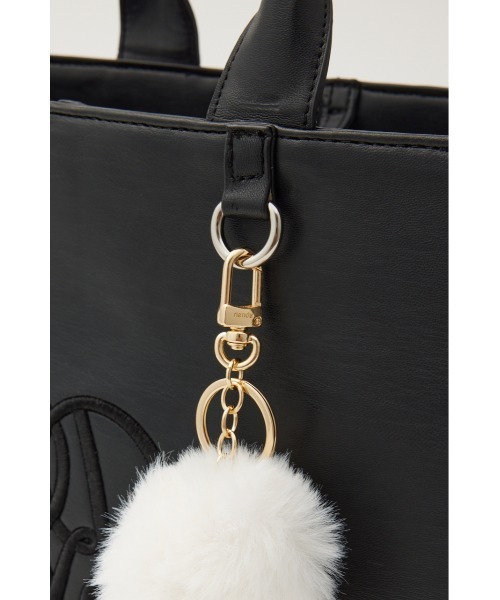 rienda(リエンダ)の「【WEB限定】WRRロゴフェイクレザートートバッグ(トートバッグ・レディース・ブラック・FREE)」の8枚目の写真