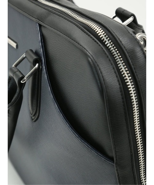 TAKA-Q（タカキュー）の「【2WAY A4対応】タカキュー サフィアーノ型押し ブリーフバッグ（ビジネスバッグ・メンズ・ネイビー/ブラック・FREE）」の11枚目の写真