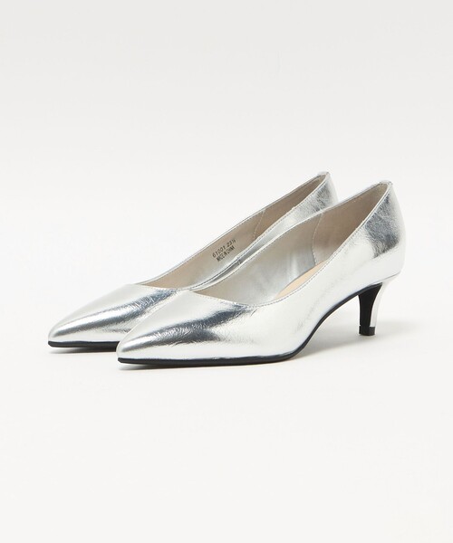 SY UNITED ARROWS(シーユナイテッドアローズ)の「<SY> ポインテッドプレーン SM パンプス50↑(パンプス・レディース・シルバー/ブラック・23cm/25cm/22.5cm/23.5cm/24cm/22cm/24.5cm)」の3枚目の写真