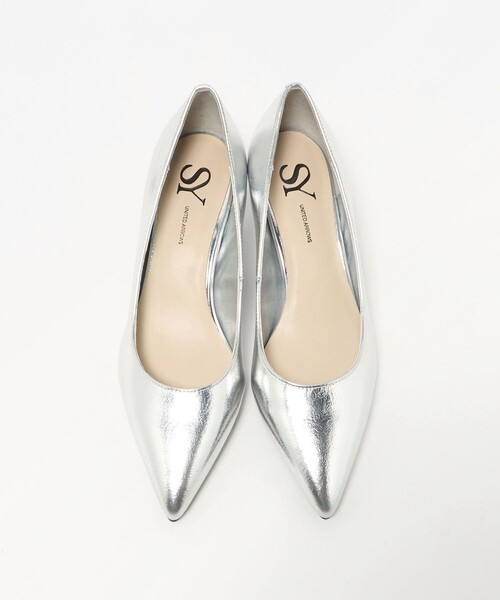 SY UNITED ARROWS(シーユナイテッドアローズ)の「<SY> ポインテッドプレーン SM パンプス50↑(パンプス・レディース・シルバー/ブラック・23cm/25cm/22.5cm/23.5cm/24cm/22cm/24.5cm)」の4枚目の写真