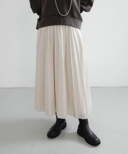 URBAN RESEARCH（アーバンリサーチ）の「チンツプリーツスカート（スカート・レディース・ブラック系その他/グレー系その他/ブラウン/ネイビー・FREE）」の3枚目の写真