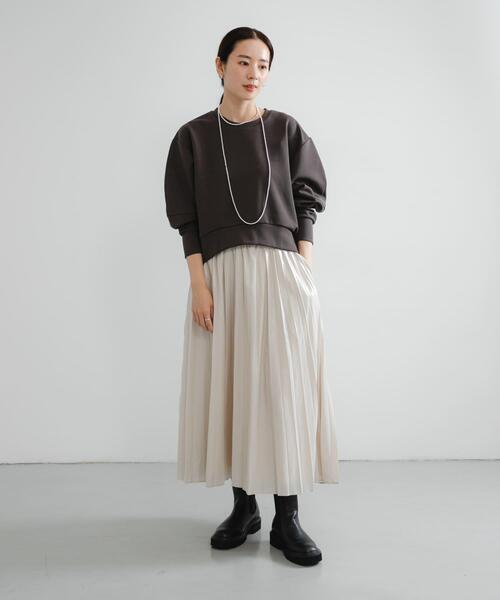 URBAN RESEARCH（アーバンリサーチ）の「チンツプリーツスカート（スカート・レディース・ブラック系その他/グレー系その他/ブラウン/ネイビー・FREE）」の10枚目の写真