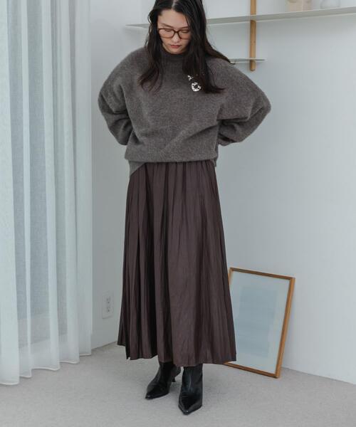 URBAN RESEARCH（アーバンリサーチ）の「チンツプリーツスカート（スカート・レディース・ブラック系その他/グレー系その他/ブラウン/ネイビー・FREE）」の15枚目の写真