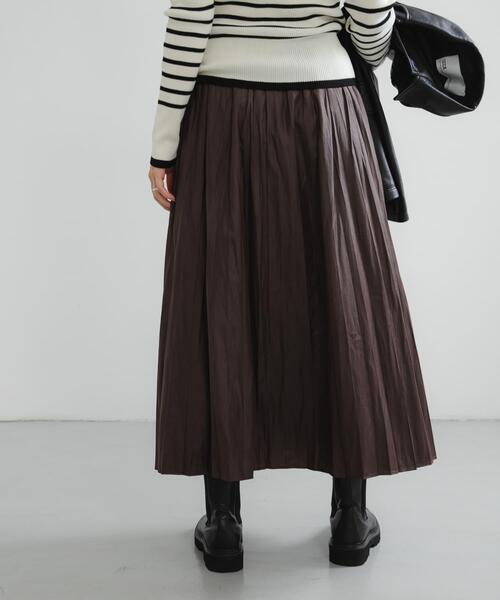 URBAN RESEARCH（アーバンリサーチ）の「チンツプリーツスカート（スカート・レディース・ブラック系その他/グレー系その他/ブラウン/ネイビー・FREE）」の19枚目の写真