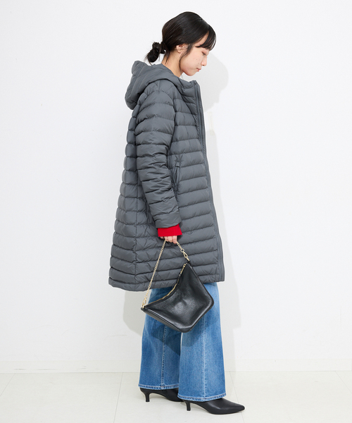 DANTON(ダントン)の「《追加》DANTON/ダントン MIDDLE DOWN LONG DT-A0566(ダウンジャケット/コート・レディース・ベージュ/グレー/ブラック・SMALL/MEDIUM)」の22枚目の写真