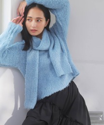 マフラーセットシャギーニット