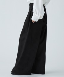 VELNUS（ベルナス）の「【VELNUS】Side tuck design front pocket wide slacks/サイドタックデザイン フロントポケットワイドスラックス（スラックス）」