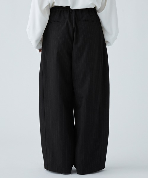 VELNUS】Side tuck design front pocket wide slacks/サイドタック