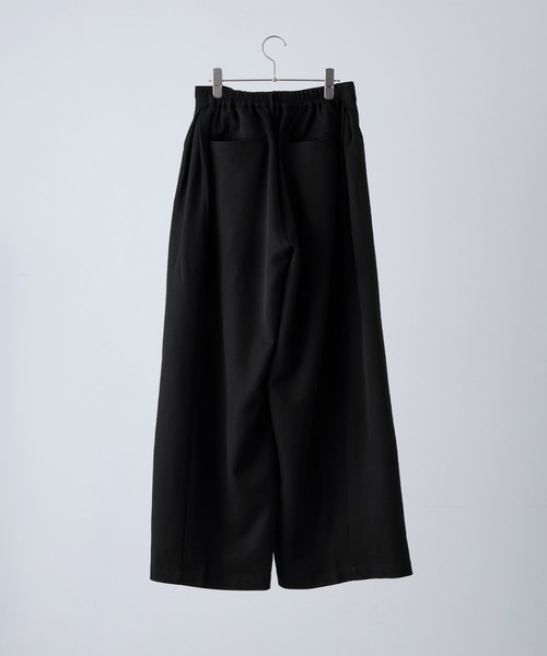 VELNUS（ベルナス）の「【VELNUS】Side tuck design front pocket wide slacks/サイドタックデザイン フロントポケットワイドスラックス（スラックス・メンズ・ブラック/ホワイト/ブラック系・L/M/S）」の14枚目の写真
